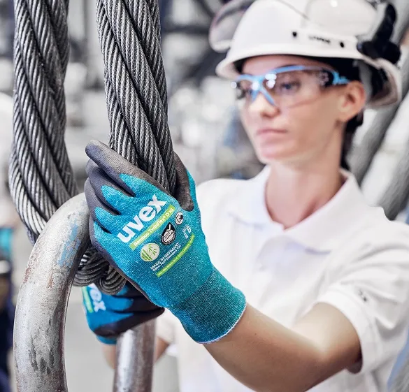 Worker with Gloves