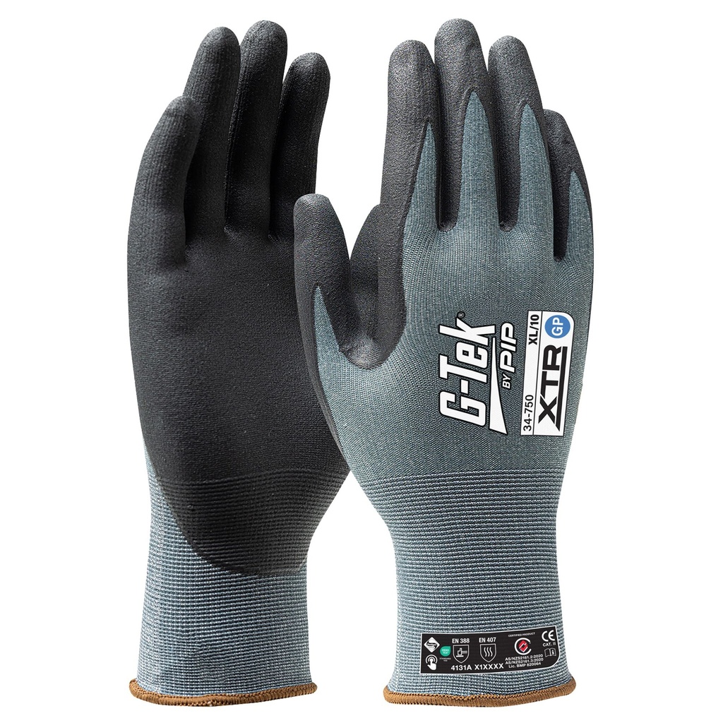 [34-750_10] G-Tek XTR 15G GP Palm Dip Glove (10)