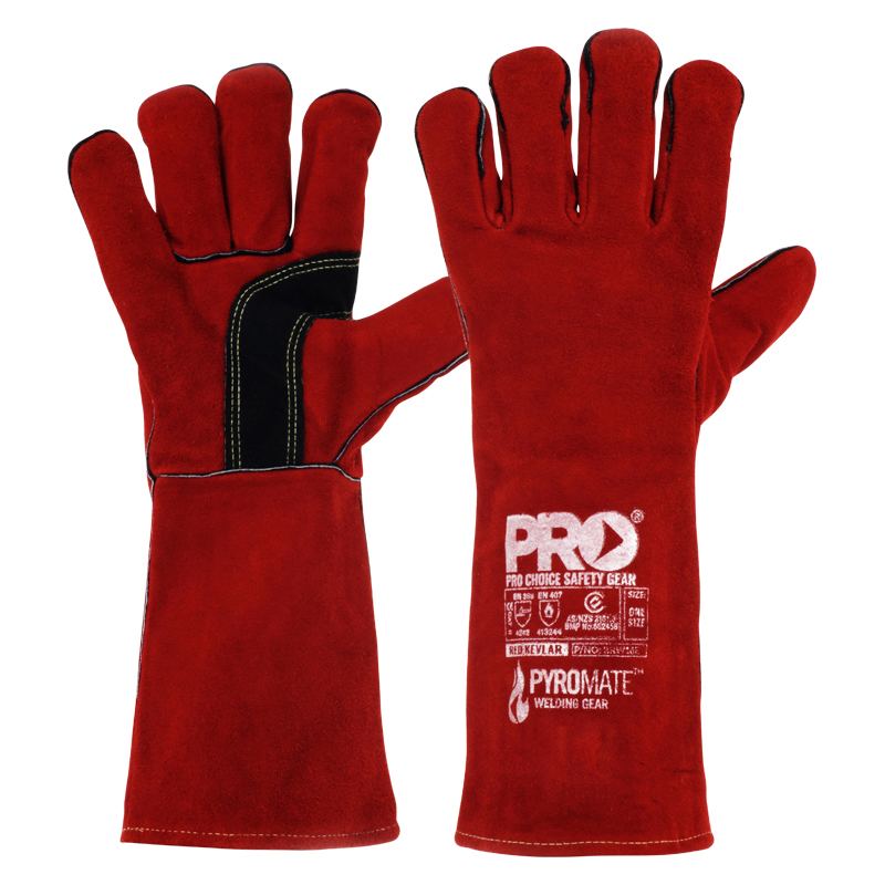 [BRW16E] Pyromate Red Kevlar Glove Large
