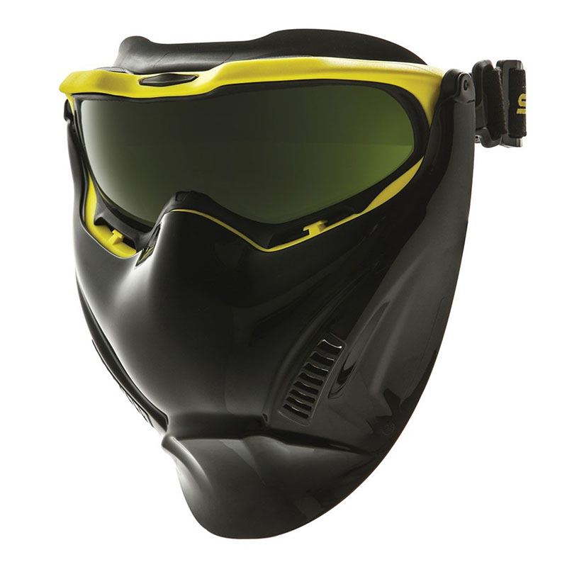 [220Y5V] Spartan With Black Visor/Yellow Frame Titanium AF/AS Shade 5