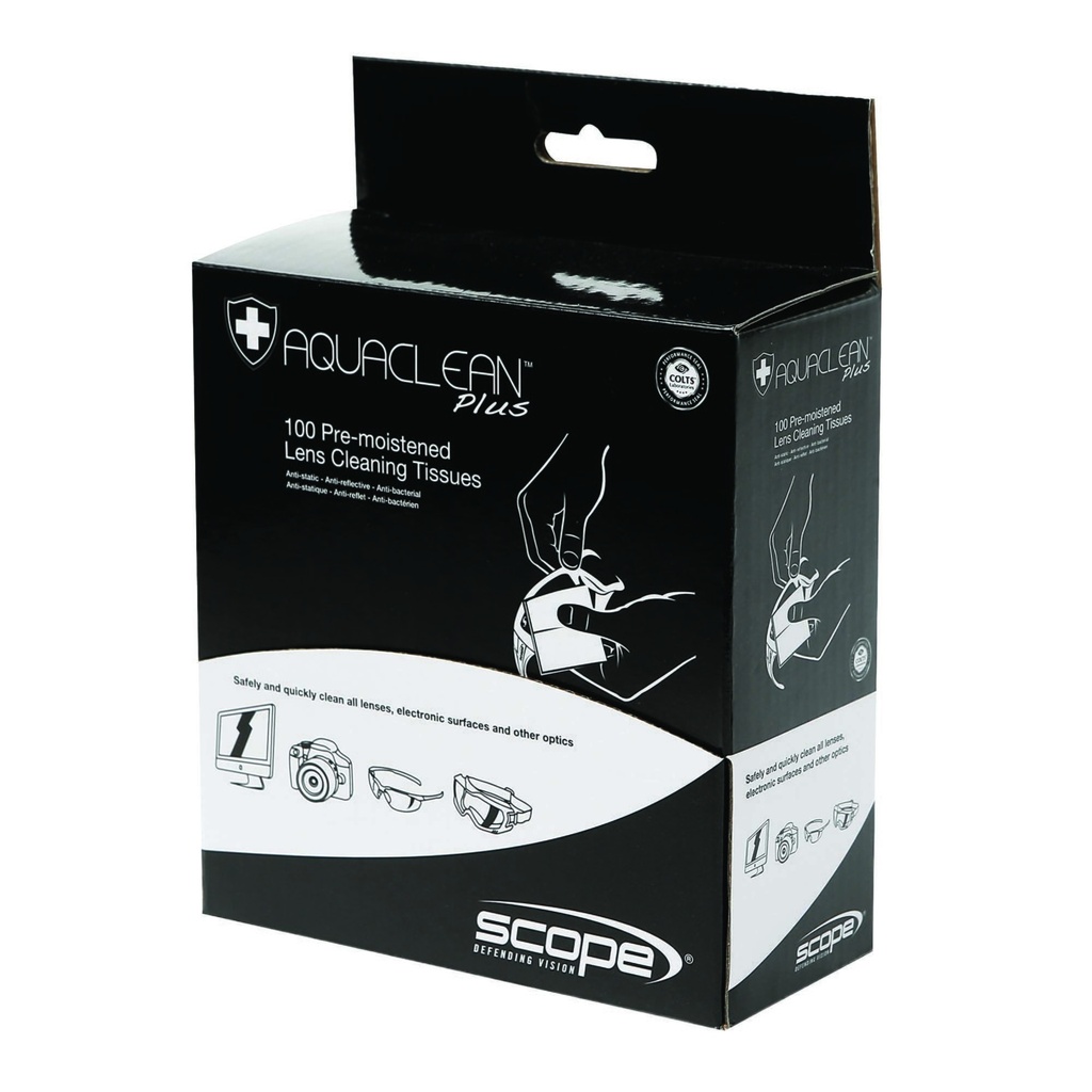 [AC100] Aqua Clean Plus Dispenser Box - 100 Pre-Moistened Wipes