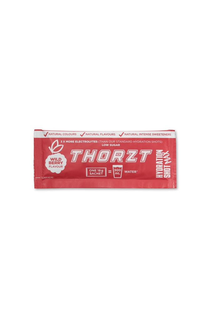 [SSMIXWB500] High Electrolyte Low Sugar Hydration Shot Max Powders - Wild Berry