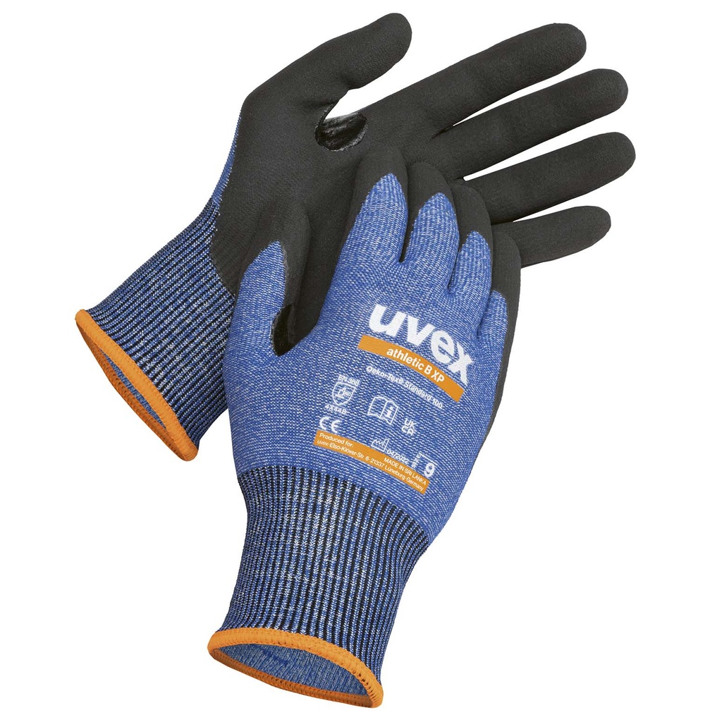 uvex athletic B XP glove size