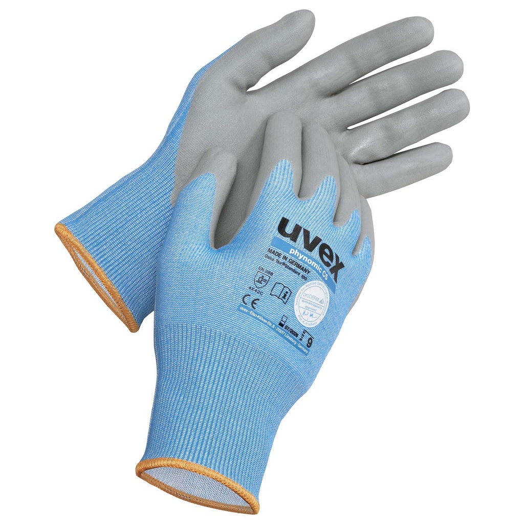 uvex phynomic C5 glove aqua-poly foam cut 5 (level C) - sz