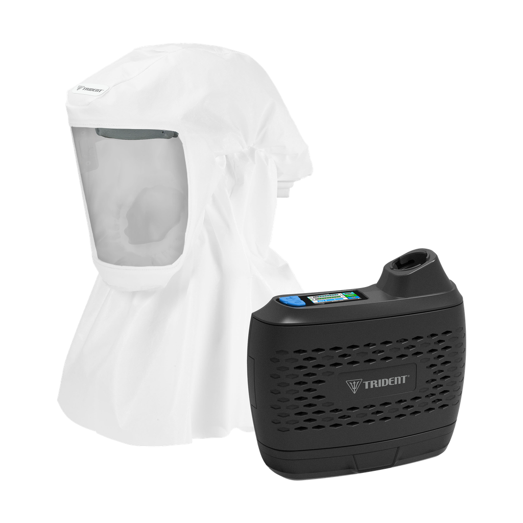 TRIDENT® HEXHALE® PAPR Complete System with Dust-Proof Hood