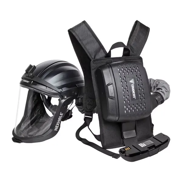 TRIDENT® HEXHALE® PAPR Complete System with Backpack plus Extra Standard Battery & Lamp Bracket