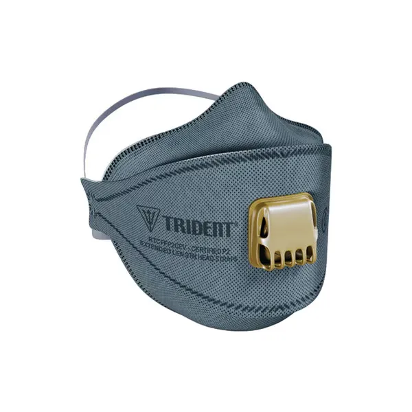 TRIDENT® Flat Fold P2 60% Carbon Valved Respirator