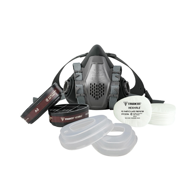 [RTHOVKIT : RTHOVKITS] TRIDENT® HEXHALE® A2P2 Organic Vapour Respirator Kit (Small)