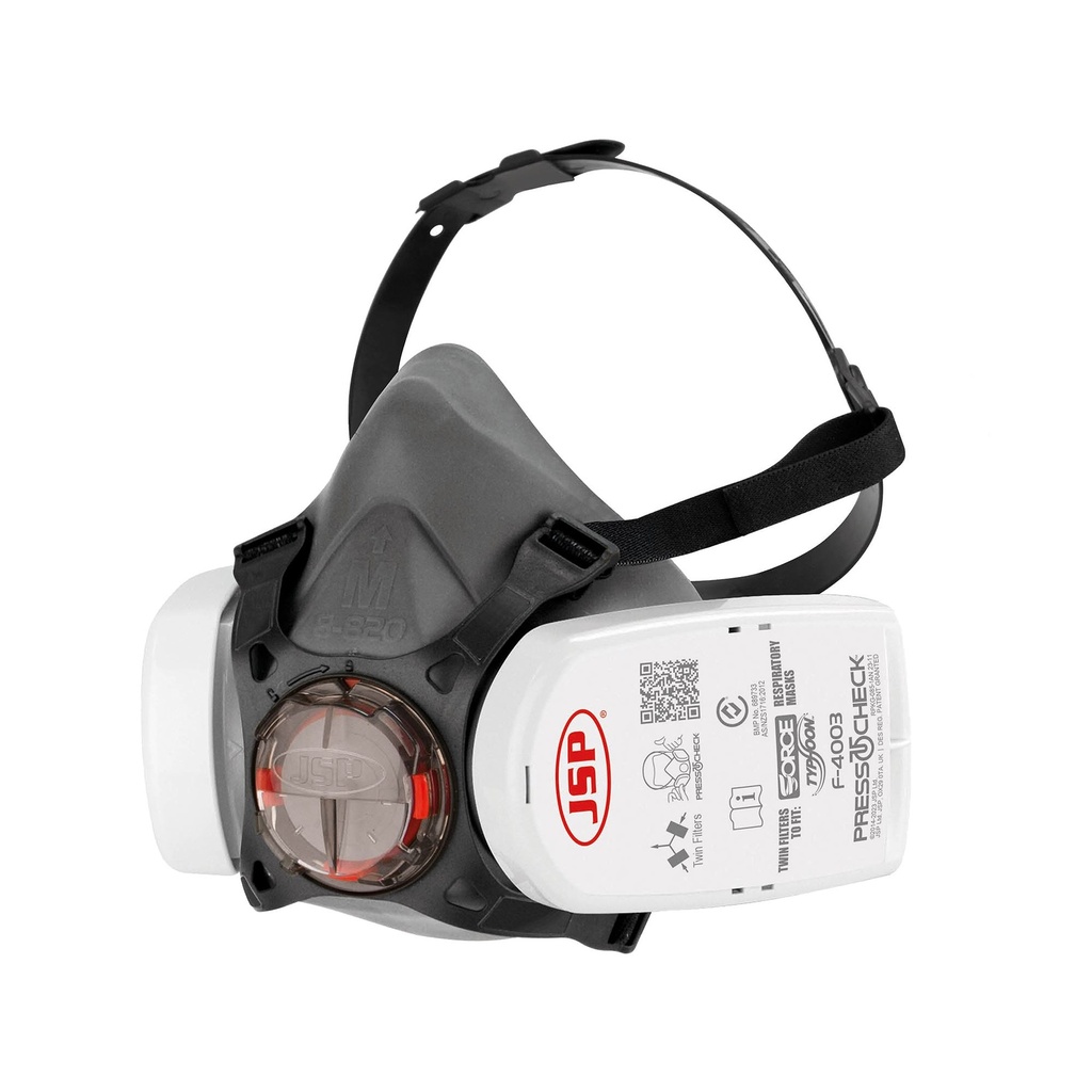 [BHT0A3-0L5-NAN] Force Typhoon 8 Half Mask Respirator Pack With P2 Filters