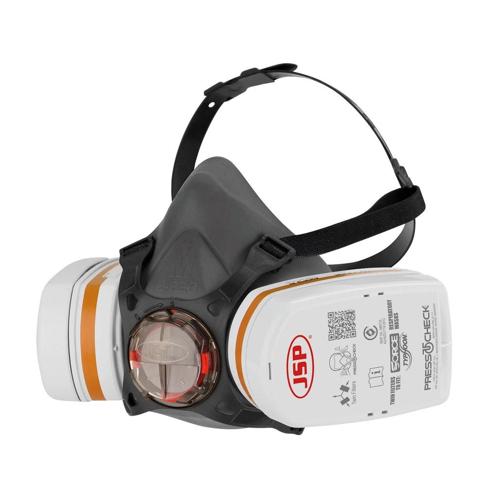 [BHT0B3-0L5-NAN] Force Typhoon 8 Half Mask Respirator Pack With A2P2 Filters